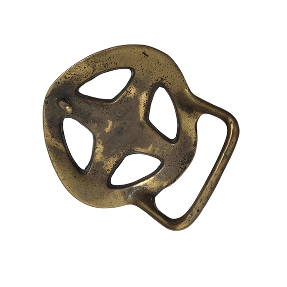 Vintage brass belt buckle - Picture 3 of 6